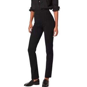 SPANX Smooth PerfectFit Ponte Slim Straight Pant Black Size Large 20254R